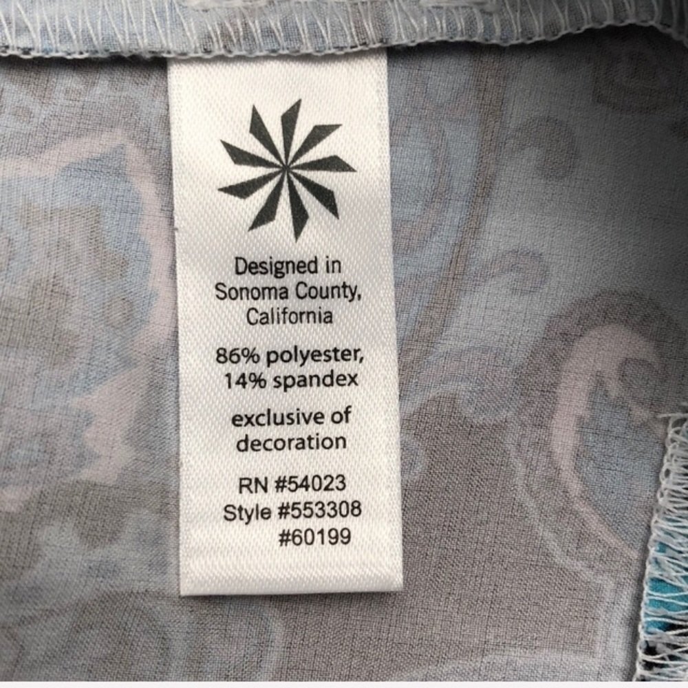Athleta Pack Everywhere Dress gray teal white 8p - Picture 7 of 13